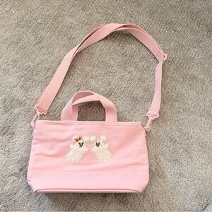 Disney Park Halloween Mickey Minnie Ghost Pink Mini Tote Bag NWOT